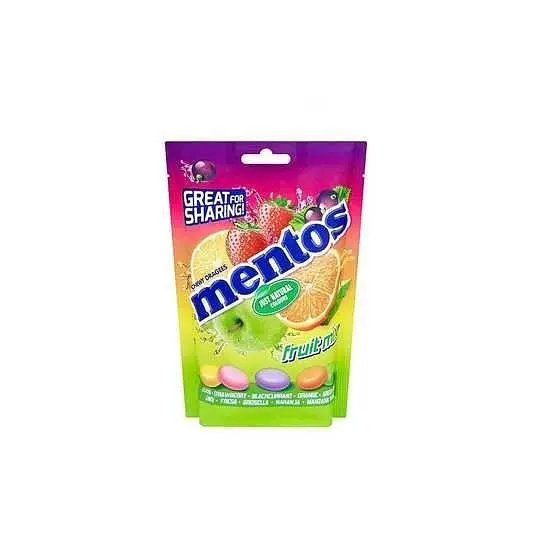 Драже жувальне Mentos Fruit Mix Фруктовий мікс 160 г