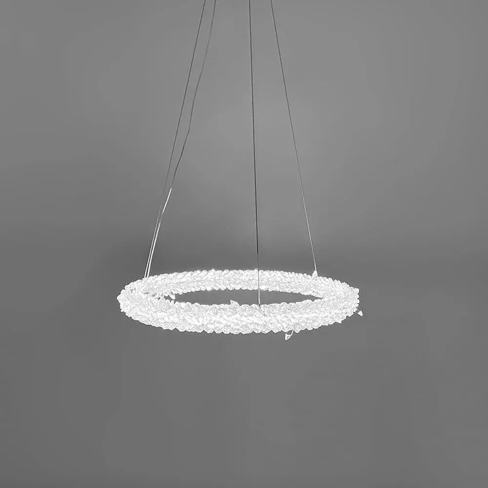 Невероятная хрустальная подвесная латунная люстра Ø 43 см | Ст. MD9105R-400 AB | Line F - фото 6