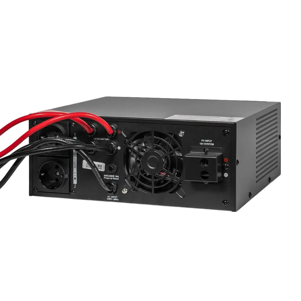 Гібридний інвертор 1200VA/1kW Kraft KRF-AVR1200VA/1КW-12V (MPPT 30А) для підключення сонячних панелей (42-00164) - фото 5
