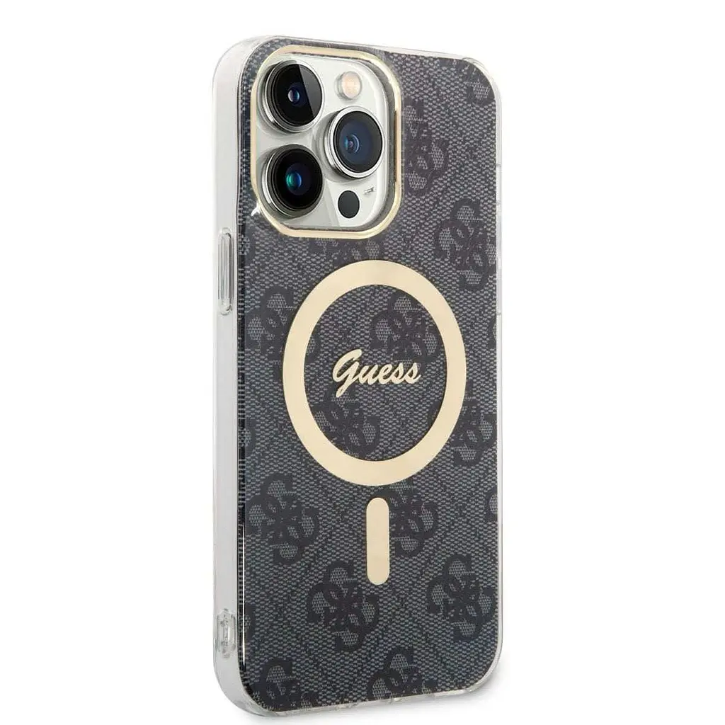 Чехол Guess IML 4G MagSafe для iPhOne 15 Pro Max Black (57983116692) - фото 3