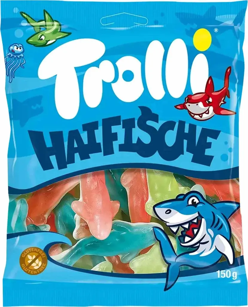 Желейные конфеты Trolli Sharks 150 г (4000512463726)