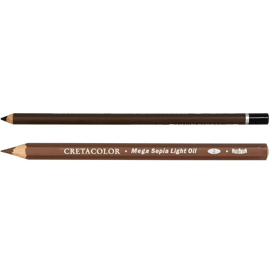 Олівець для рисунку Cretacolor MEGA Сепія олійна світла  - фото 2