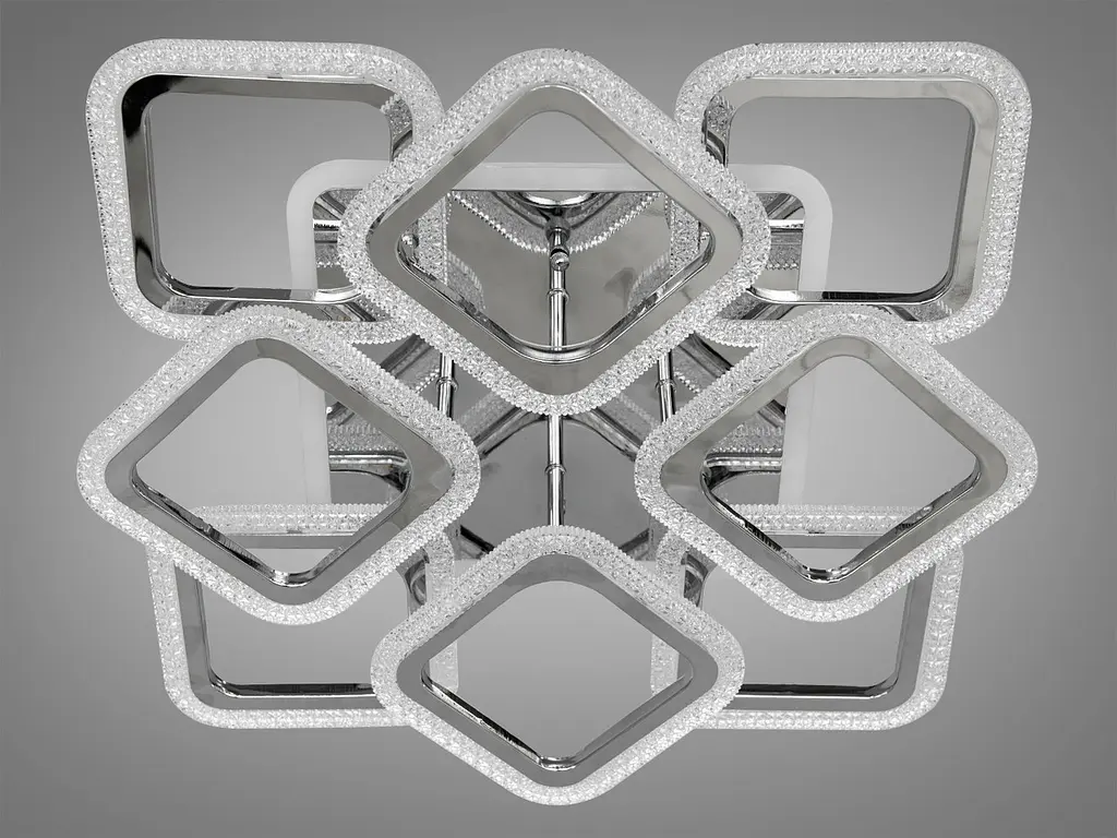 Стельова LED-люстра з диммером та кольоровим підсвічуванням Diasha S2406/4+4HR LED 3color dimmer - фото 5