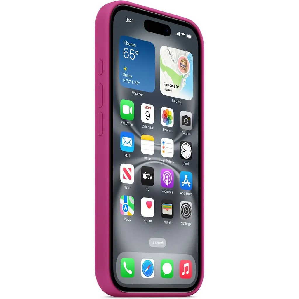 Чохол Apple Silicone Case with MagSafe для iPhone 16 Fuchsia (MYY53ZM/A) [116205] - фото 6