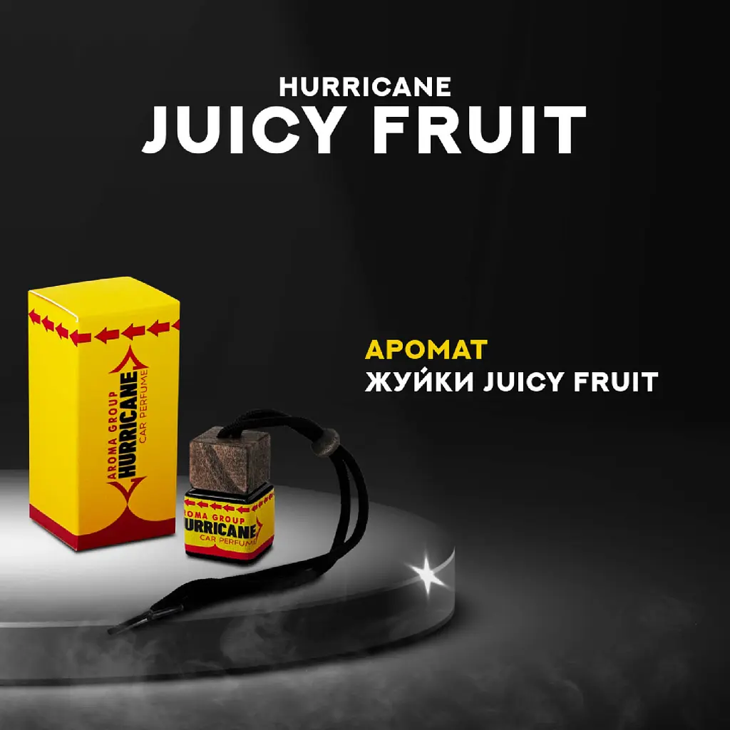 Ароматизатор автомобільний Hurricane Mirror car Juicy fruit (Жуйка джусі фрут) - фото 3