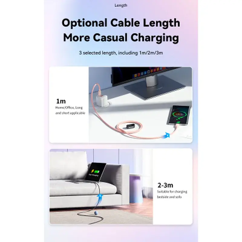 Дата кабель USB-C to USB-C 1.0m 100W white Essager (EXCTT1-WL02-P) - фото 9