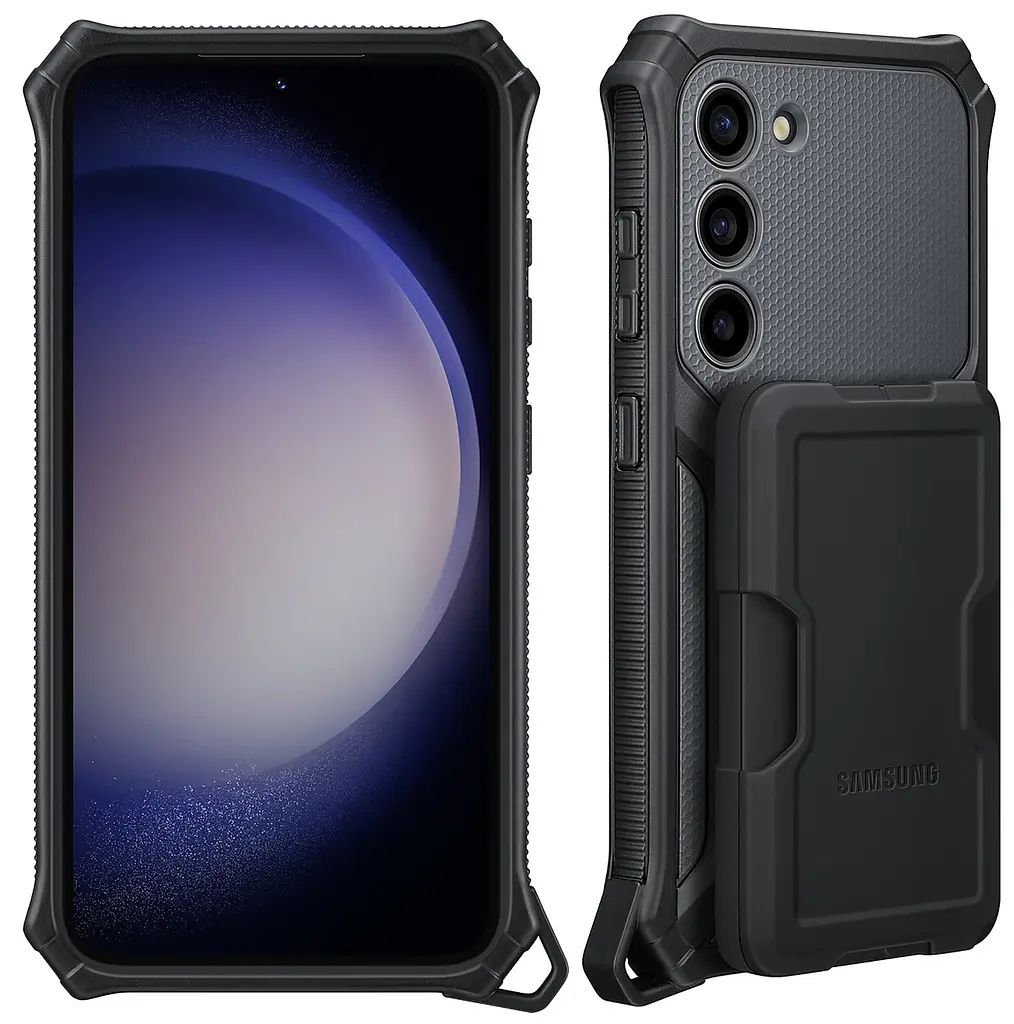 Оригінальний протиударний чохол для Galaxy S23 Plus (S916) Samsung Rugged Gadget Case EF-RS916CBEGRU Titan - фото 2