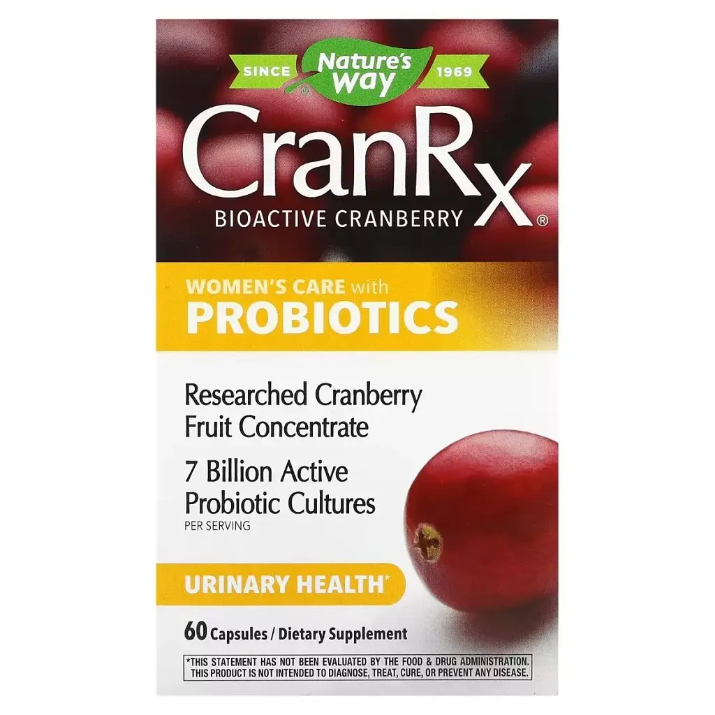 Журавлина біоактивна з пробіотиком Nature's Way CranRx Women's Care with Probiotics 60 вегетаріанських капсул - фото 2