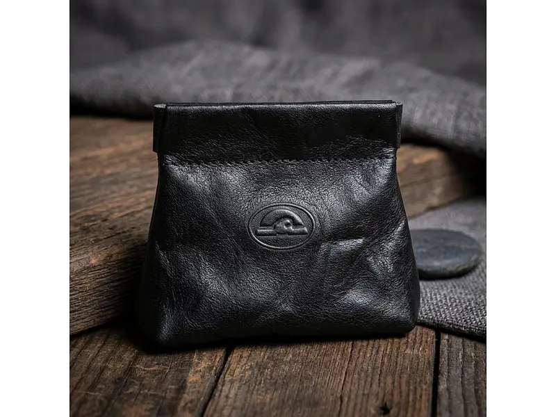 Жіноча монетниця із натуральної шкіри Italico 1615 nero Чорна 10x9 см TONY PEROTTI acs0032552 - фото 4