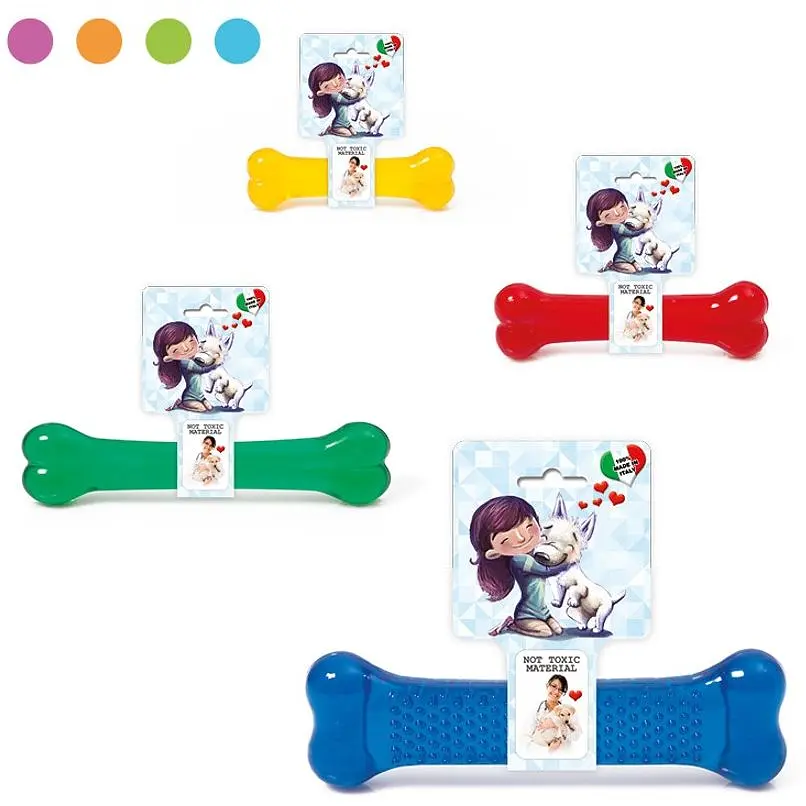 Іграшка-кістка для собак Georplast Slurpy-Toy 1, 12x3,5x2 см, в асортименті - фото 2