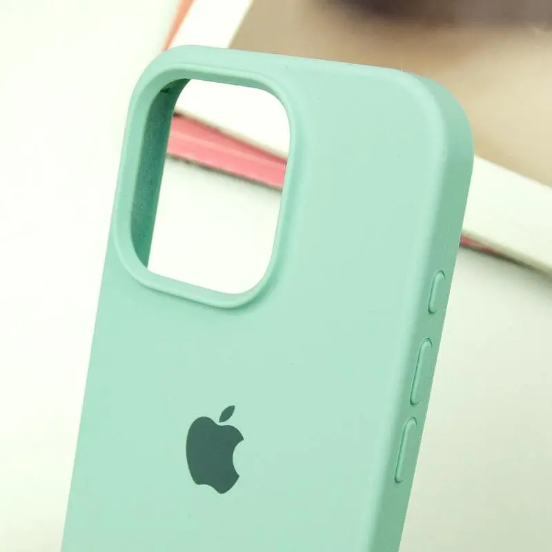 Чехол Epik Silicone Case Full Protective (AA) для Apple iPhone 15 Pro (6.1) Бирюзовый / Turquoise - фото 4