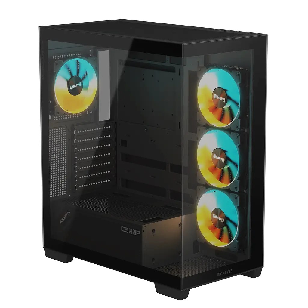 Корпус Gigabyte Aorus C500 Panoramic Stealth Tempered Glass Black без БЖ (GB-C500P ST) - фото 5