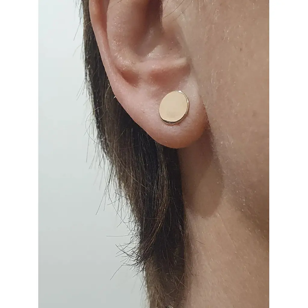 Золоті сережки-пуссети Tango. 580104 - фото 2