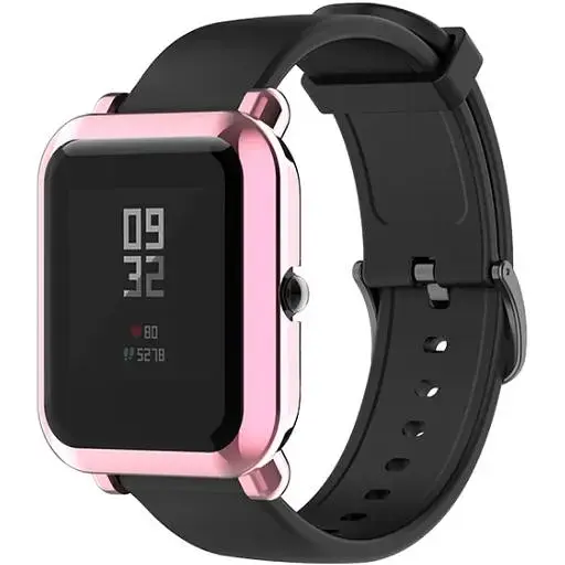 Чехол-накладка DK Silicone Face Case для Xiaomi Amazfit Bip / Bip Lite (012417) (pink rose) - фото 2