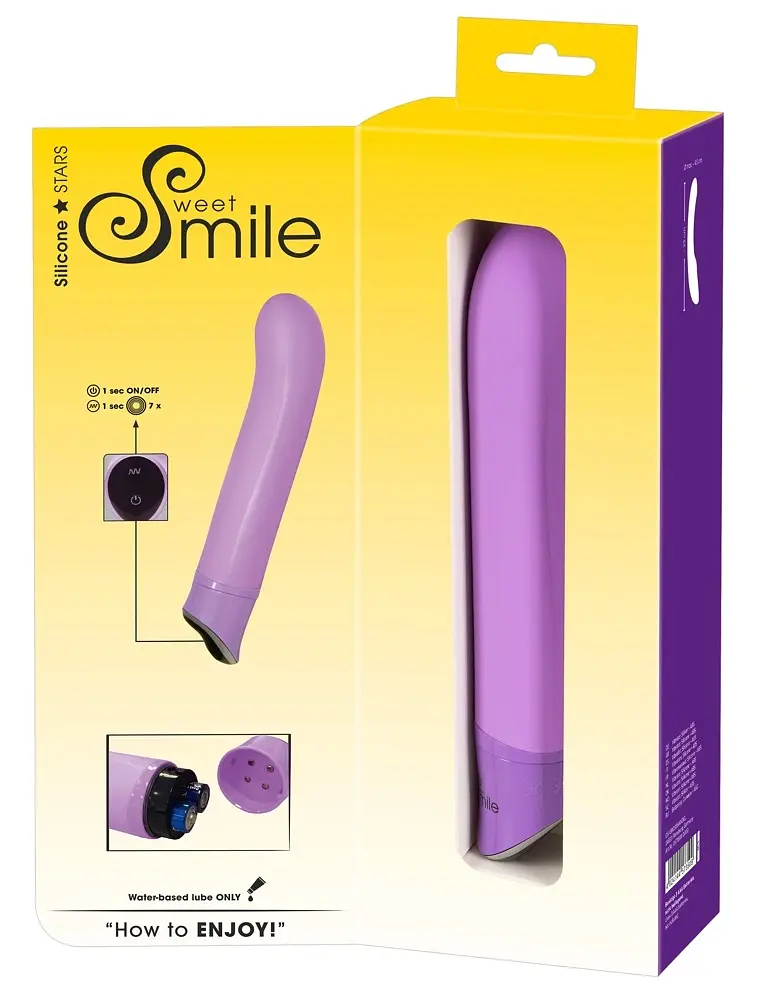 Вібратор Sweet Smile Easy 22 см фіолетовий - фото 7