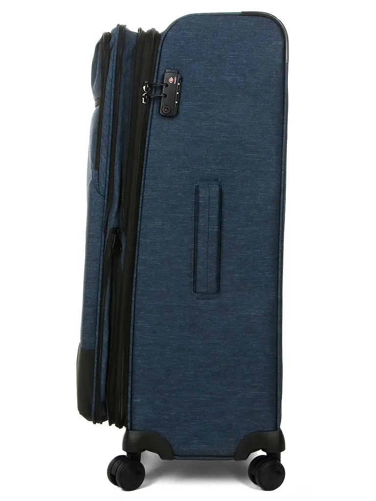 Валіза велика L тканинна Airtex 6659 79x48x32см 121л Синій - фото 5