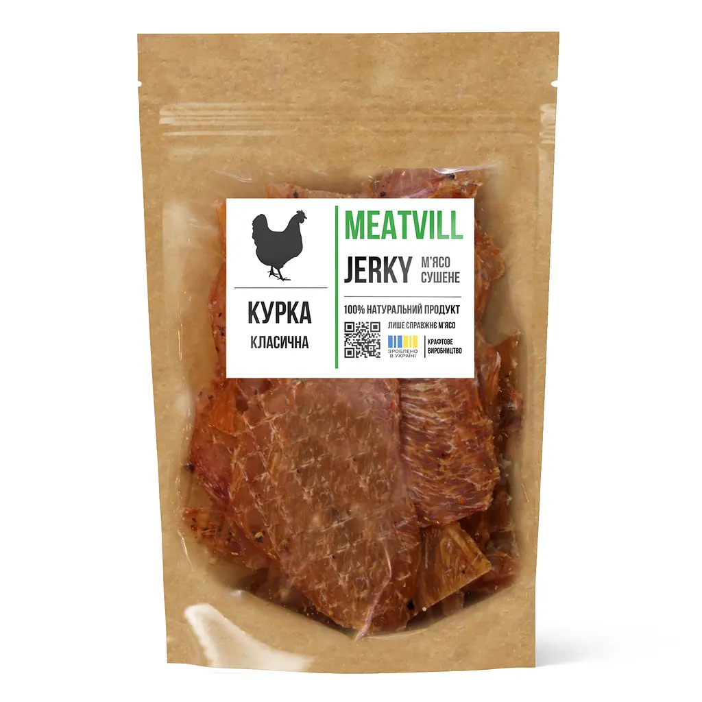 Джерки Meatvill курка класична крафт 100г