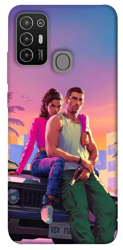 TPU чехол Demsky GTA VI Heroes для ZTE Blade A52