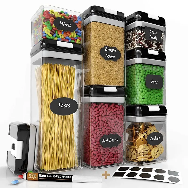 Набір контейнерів FOOD Storage Container Set для зберігання їжі, сипких та круп • 7 ємностей з герметичними кришками