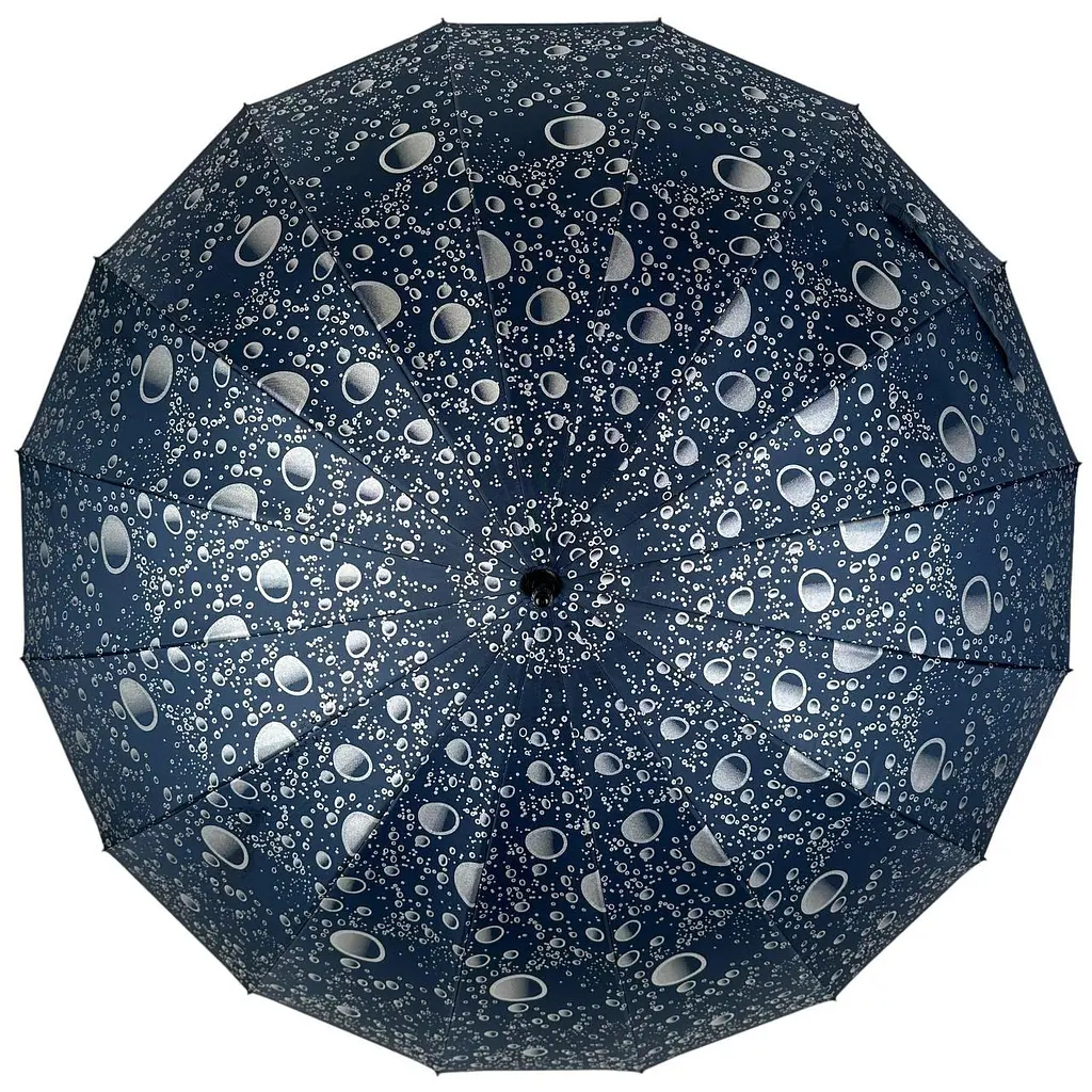 Женский зонт-трость полуавтомат Toprain 98 см синий - фото 4