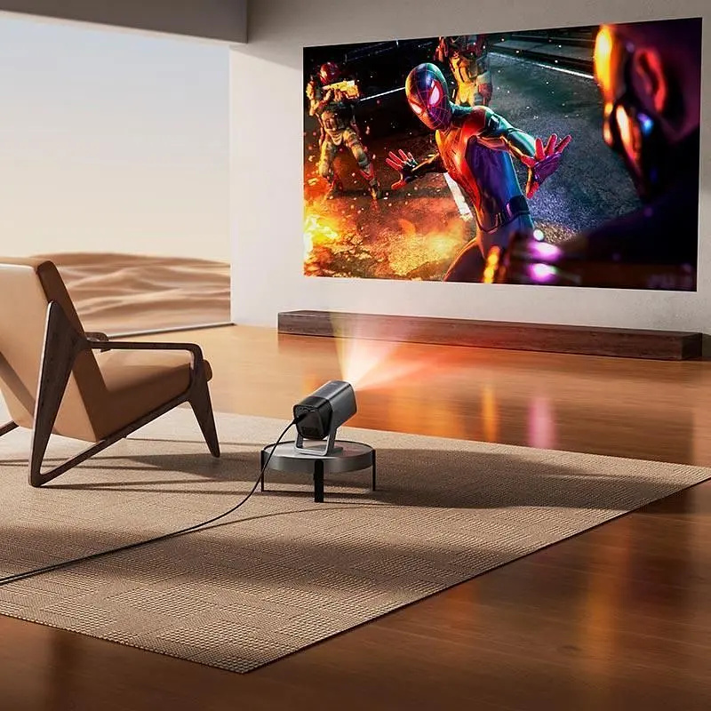 Мультимедийный проектор Hoco DT7 Grey [158017] - фото 8