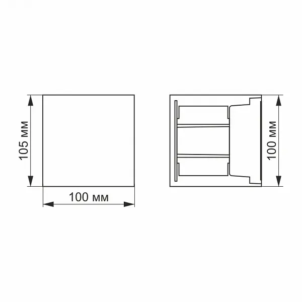LED Светильник архитектурный AR04 IP54 VIDEX 6W 2700K - фото 7