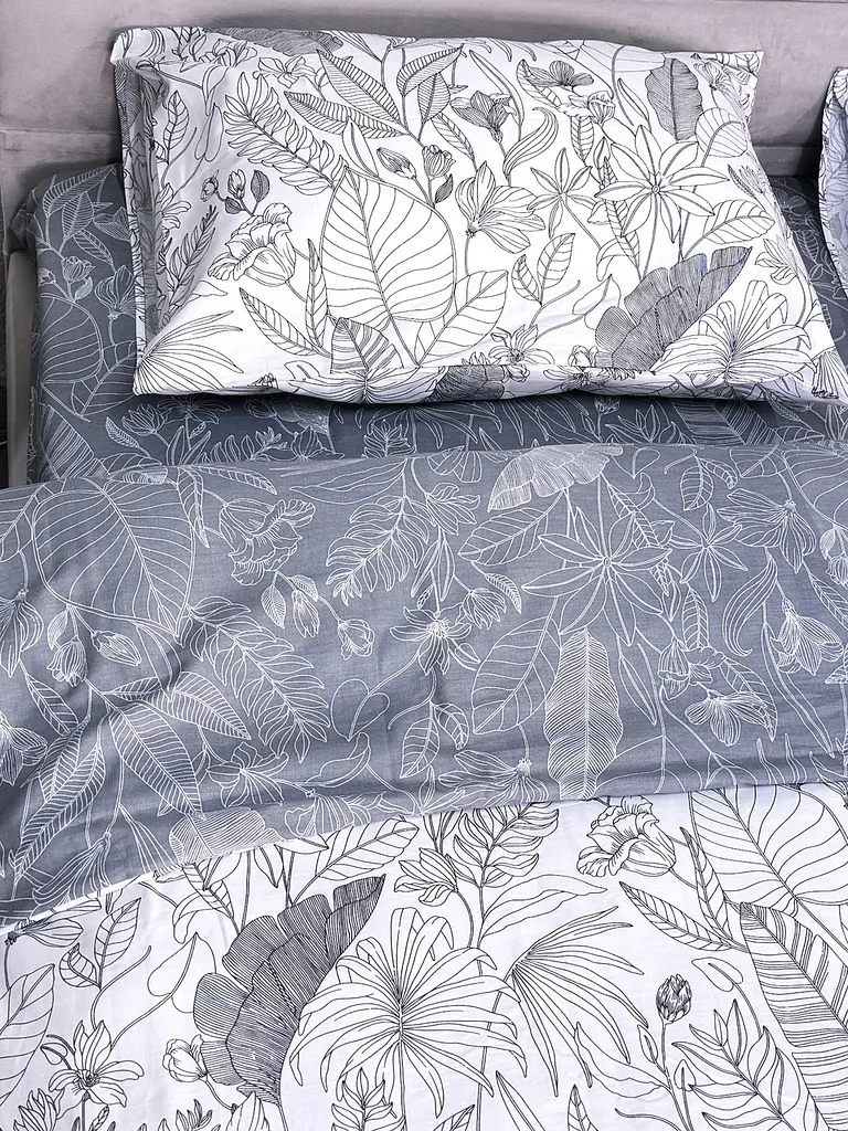 Комплект постільної білизни Ecotton полуторний 150х215 см сатин двосторонній білий (рис. 24312) (24929) - фото 7