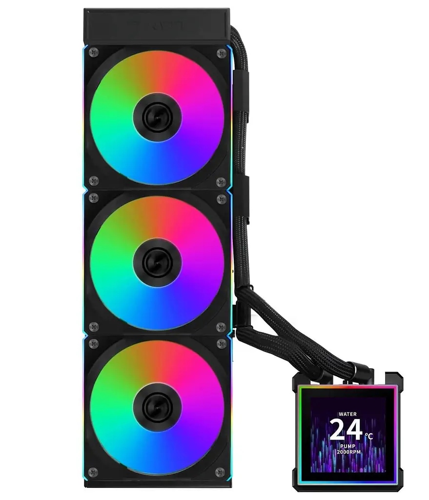 СВО Lian Li HydroShift II LCD-S 360CL Black (G89.GHS2LCDS36CB.000) (G89.GHS2LCDS36CB.00) - фото 4