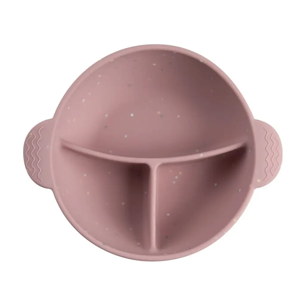 Тарілка дитяча Canpol babies Dots силіконова на присосці з секціями рожева (51/403_pin) - фото 4