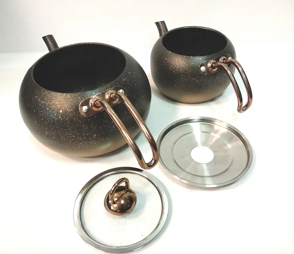 Двоярусний чайник O.M.S. Collection 8210-M Bronze (1/2 л) - фото 6