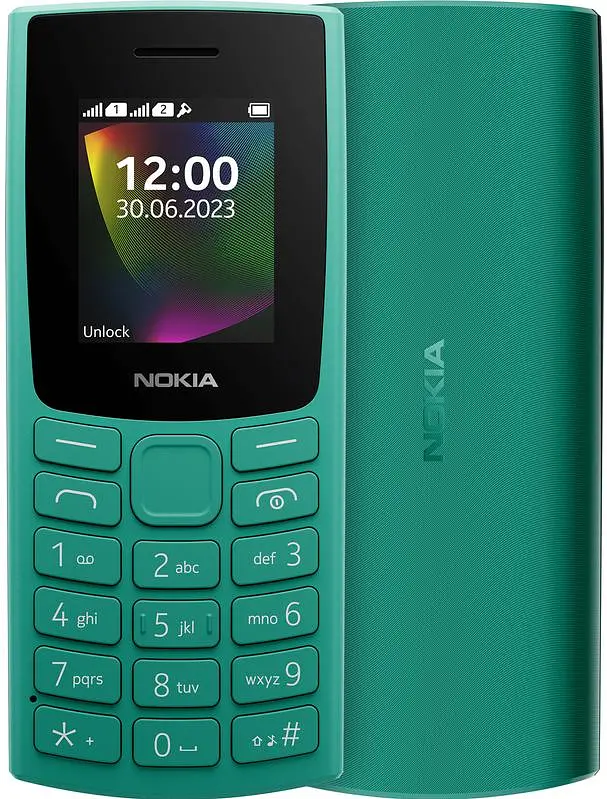 Мобільний телефон Nokia 106 DS 2023 Green (1GF019BPJ1C01)