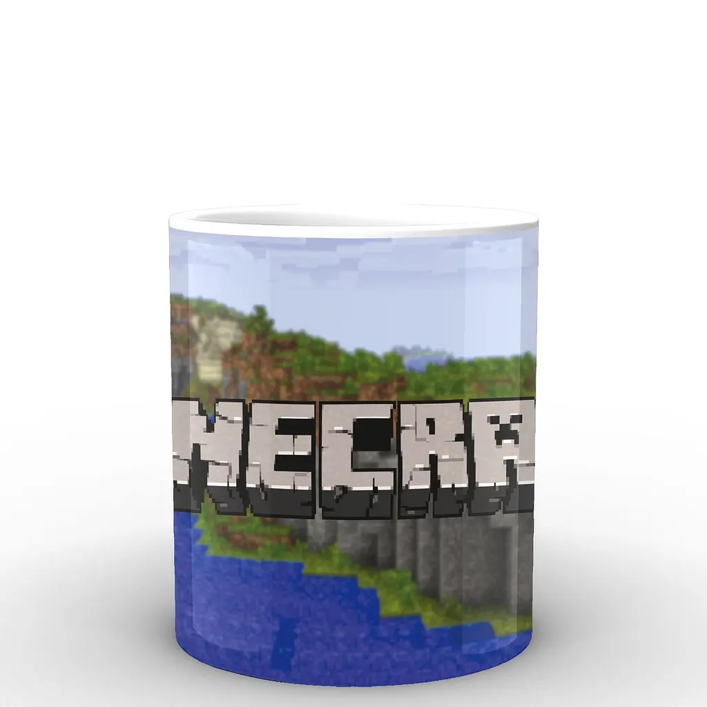 Кружка GeekLand Minecraft Майнкрафт логотип MС.02.011 330 мл белая - фото 3