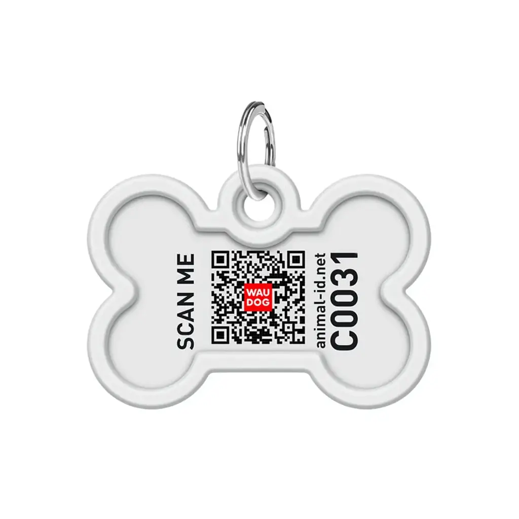 Адресник для собак и кошек Waudog Smart ID с QR паспортом, Флаг, L, 40х28 мм - фото 3