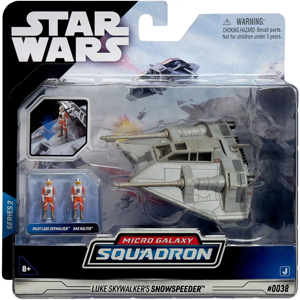 Ігрова колекційна фігурка Star Wars Micro Galaxy Squadron Snowspeeder (Luke Skywalker) 12.5 см (SWJ0023) - фото 5