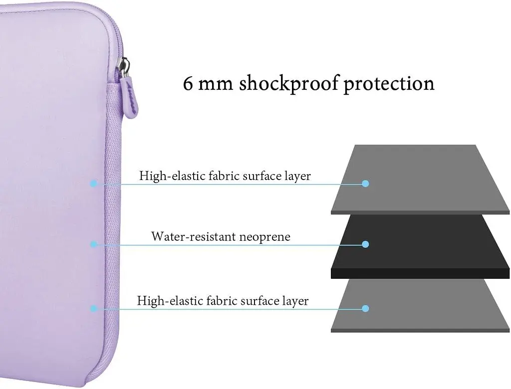 Чохол для ноутбука Aucase 15-16 дюймів, сумісний з MacBook Pro 16''/ Pro 15'' (2017), HUAWEI Matebook D16, водовідштовхуючий - фото 4