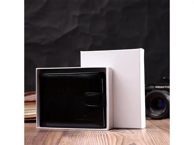 Чоловічий шкіряний гаманець ST Leather 12.5х10х2 см acs0028282 - фото 9