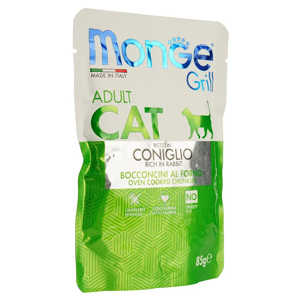 Вологий корм Monge Cat Grill Adult кролик 85 г (70013611) - фото 3