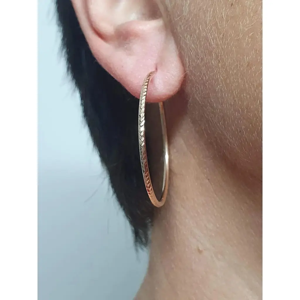 Золоті сережки-кільця Tango. 460042 - фото 2