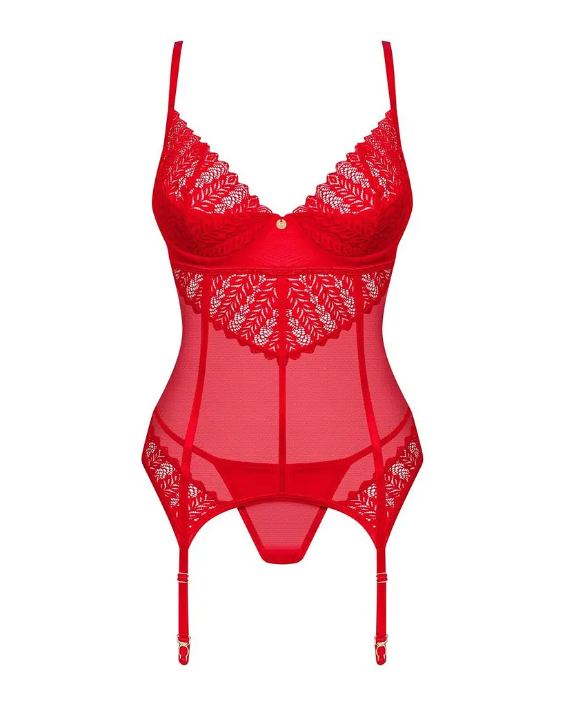 Корсет Obsessive Ingridia corSet & thong M/L - фото 3