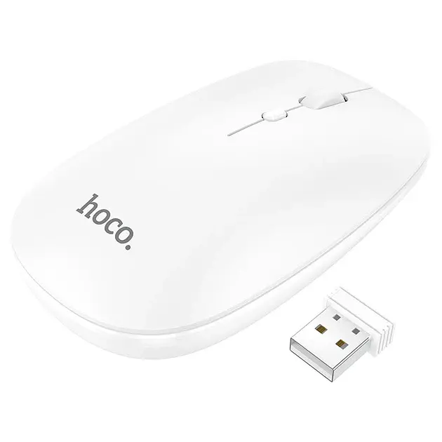 Бездротова миша Hoco GM15 Art Dual-Mode Business Wireless Mouse White - фото 2