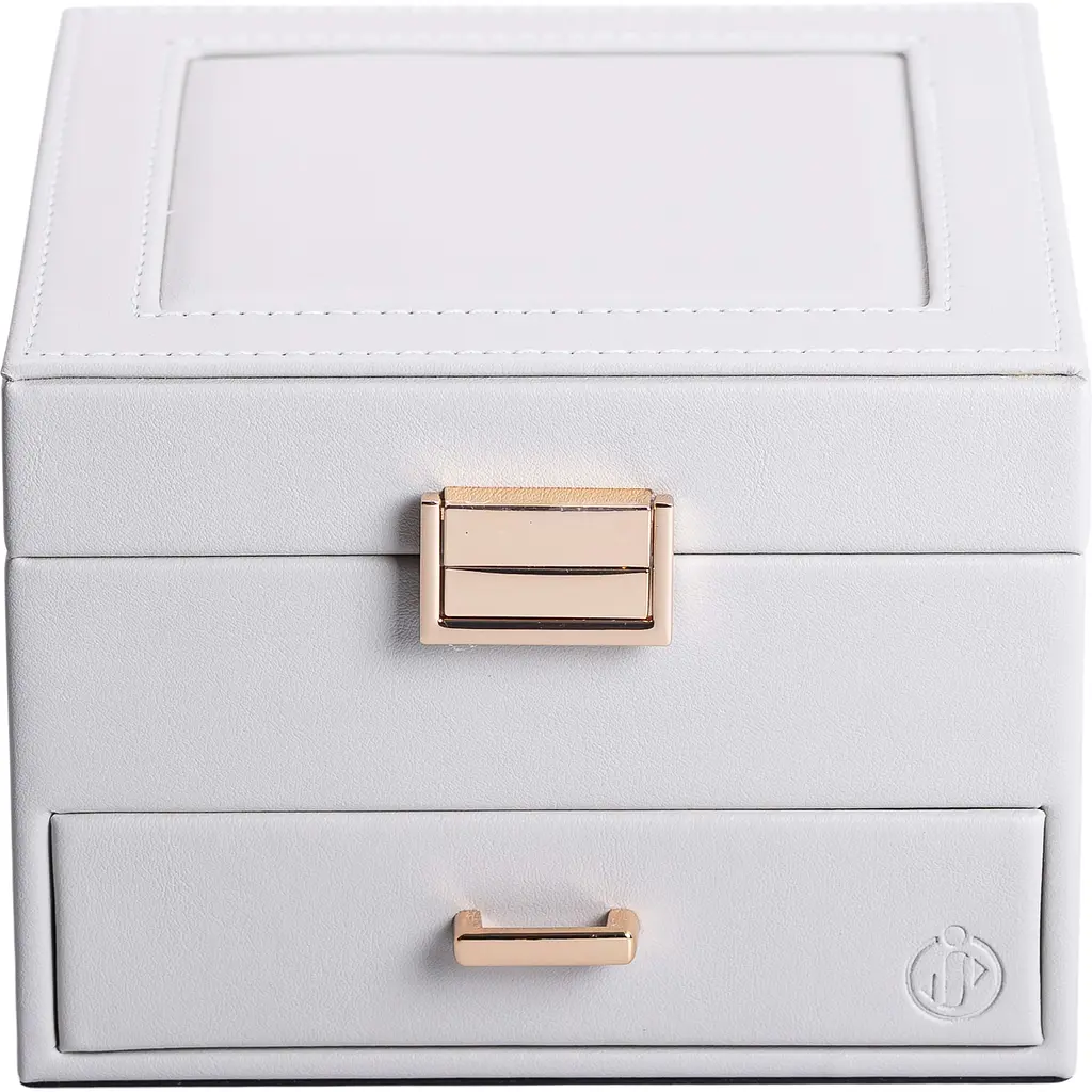 Органайзер для прикрас Yiwu з накидним замком 16x16x12 см сірий HP-5-2G - фото 7