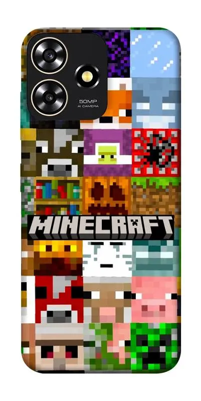 Чохол Demsky Minecraft collage для ZTE Blade A73 4G