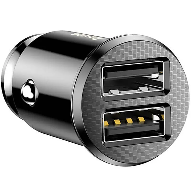 Автомобильное зарядное устройство для Baseus Grain Pro 2USB 4.8A CCALLP-01 Black - фото 5