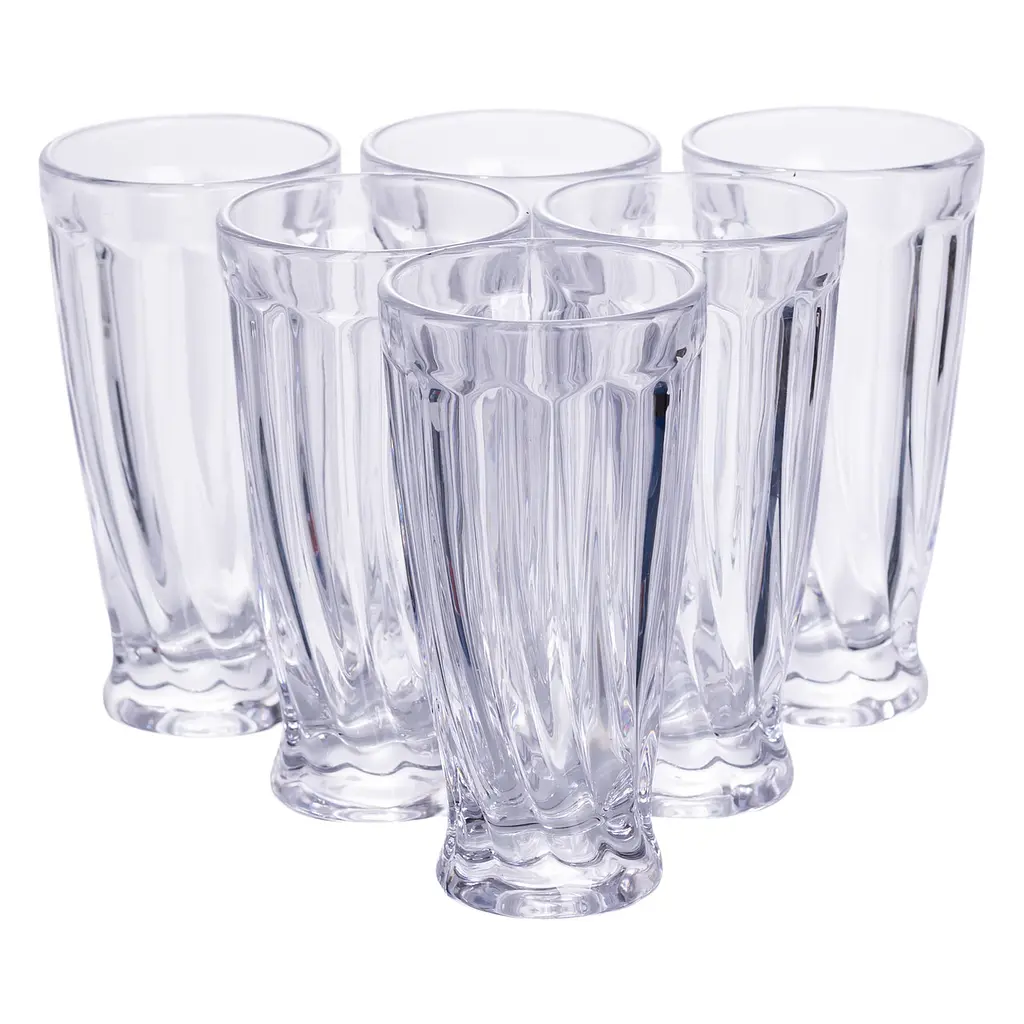 Набор кувшин 1 л со стаканами 6 штук по 300 мл для напитков Прозрачный Yiwu HP-19-24 - фото 2