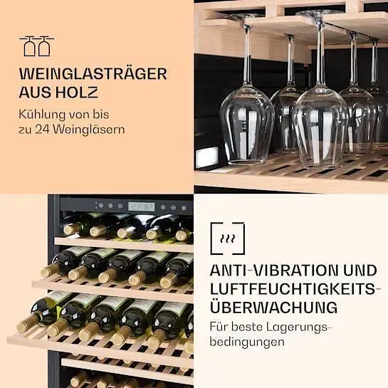 Винный холодильник Klarstein Vinovilla Grande 165 Duo (10032034) - фото 5