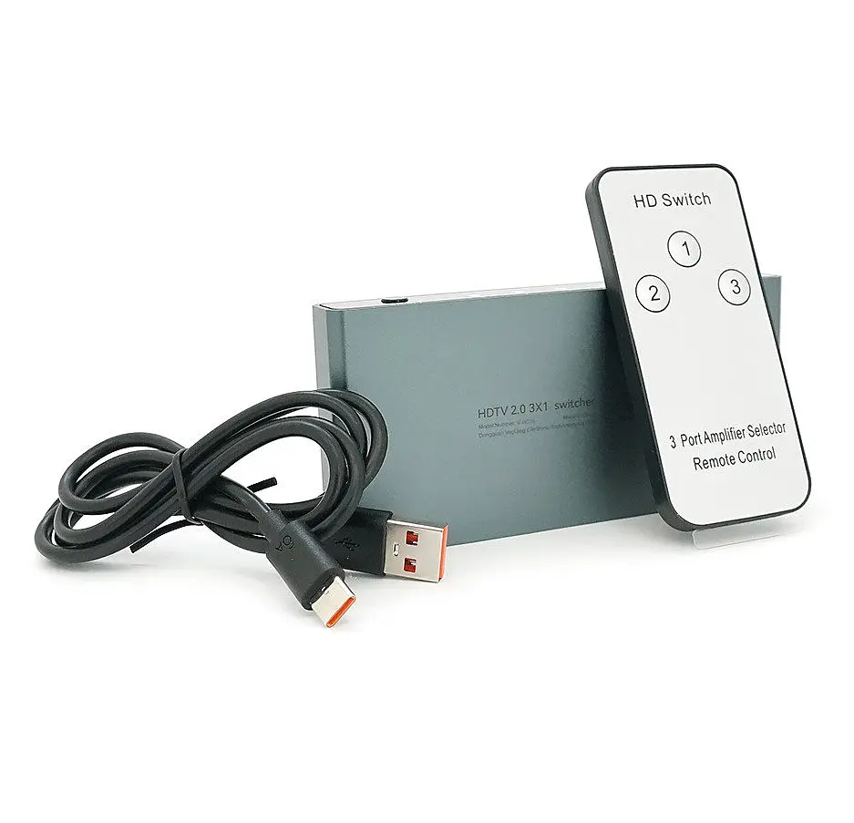 HDMI світч VEGGIEG VHD10 Switch HDMI 3x1, HDTV 2.0 4K - фото 3