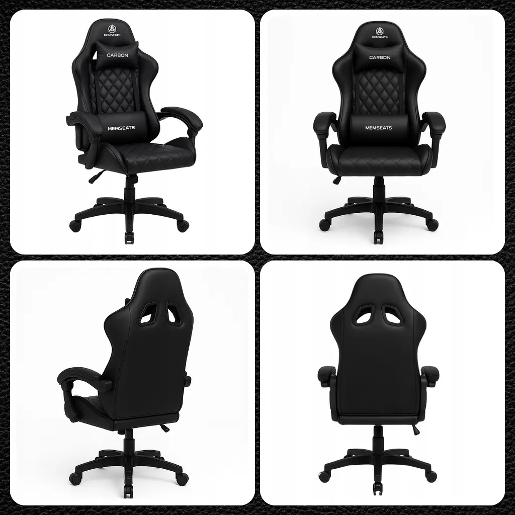 Крісло геймерське Memseats офісне Black (100019) - фото 4