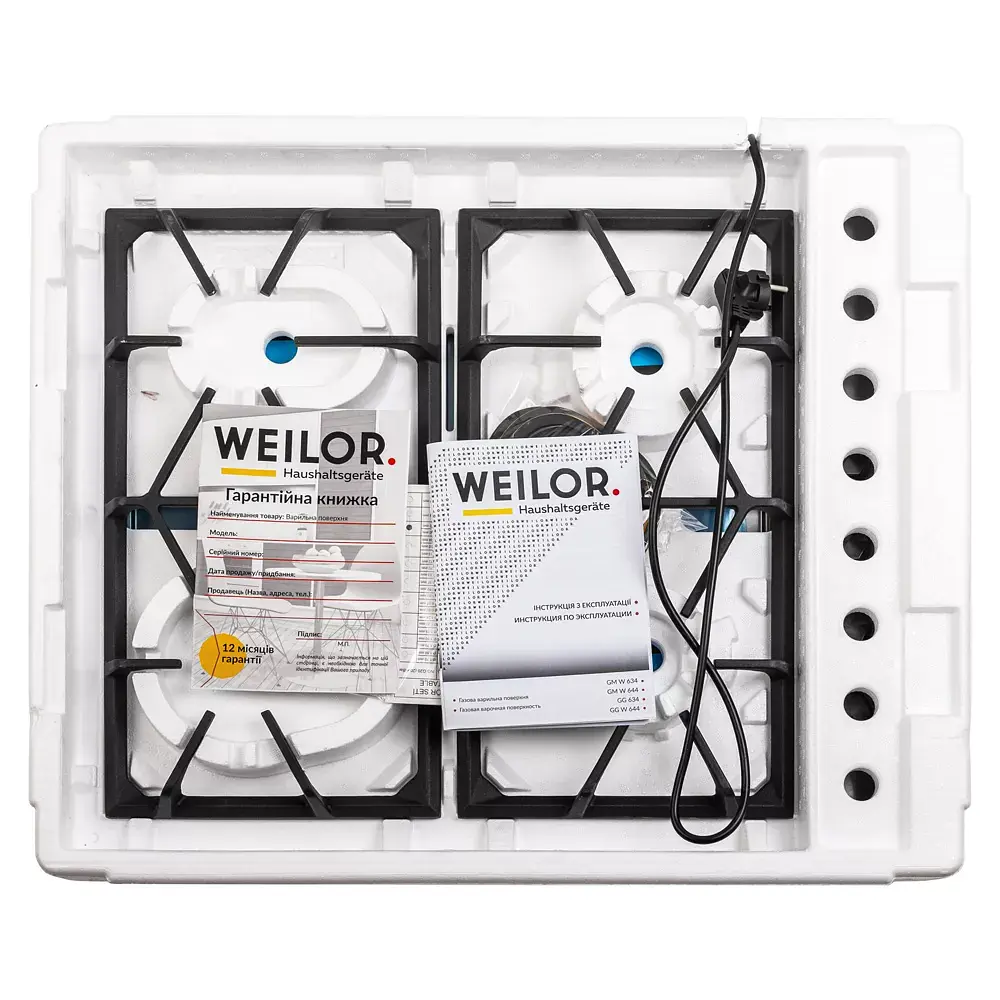 Поверхность газовая на металле Weilor GM W 634 SS - фото 10
