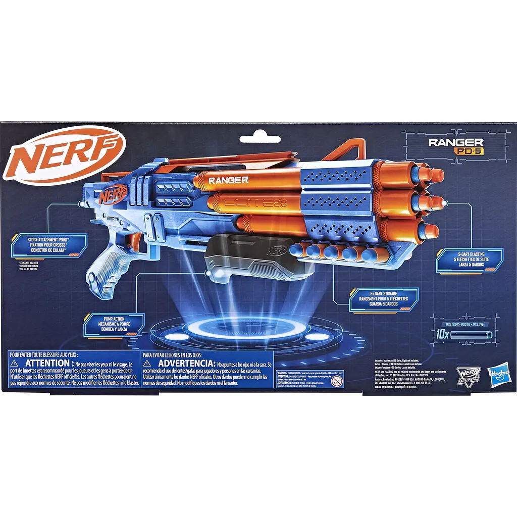Бластер игрушечный Hasbro Nerf Elite 2.0 Ranger PD-5 (F4186) - фото 5