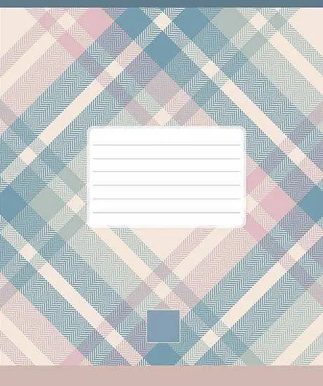 Зошит загальний Школярик Plaid pattern у клітинку 24 аркушів 25 шт. (024-3345K) - фото 3
